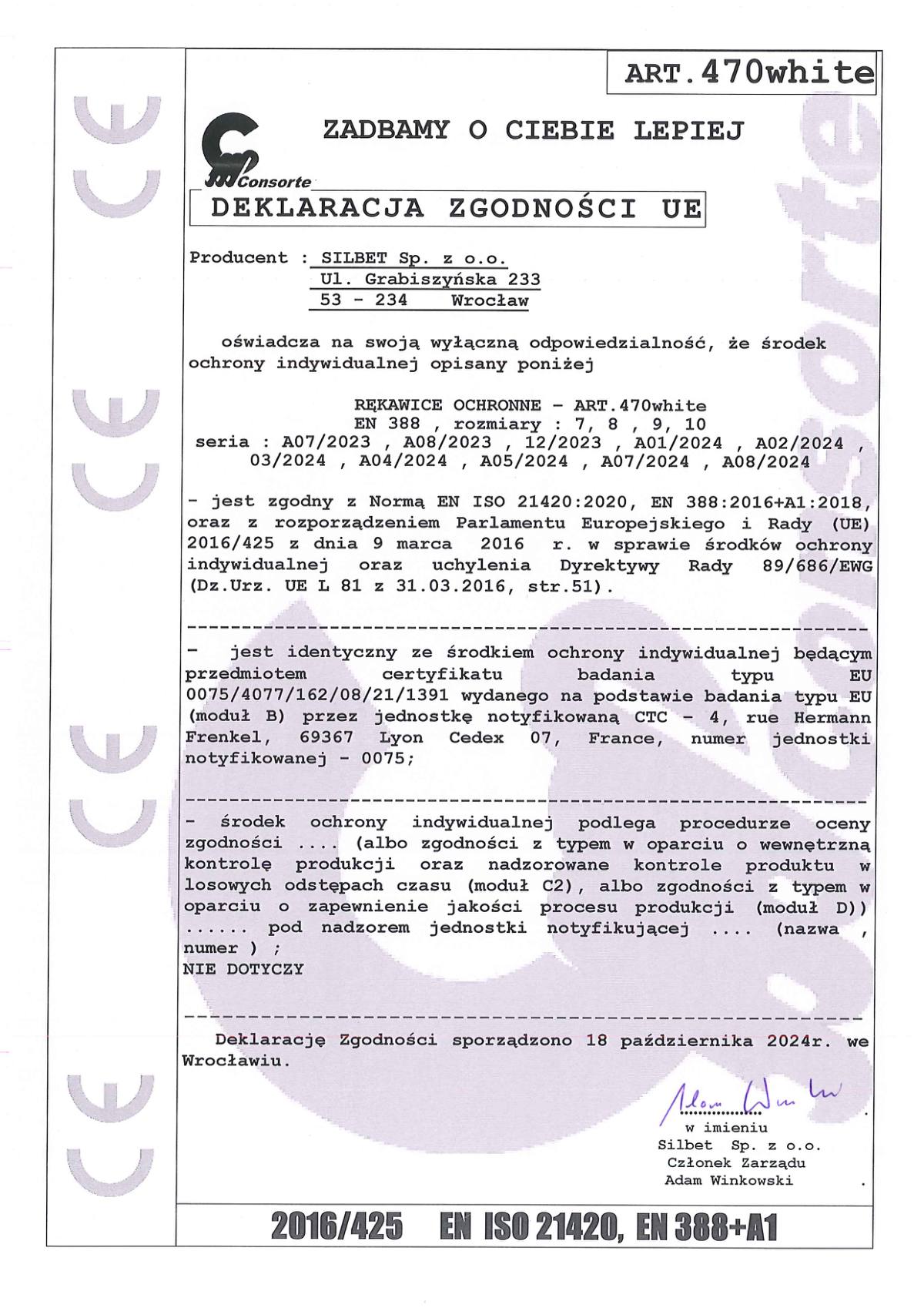 EU declaration of conformity — page 1 of 1